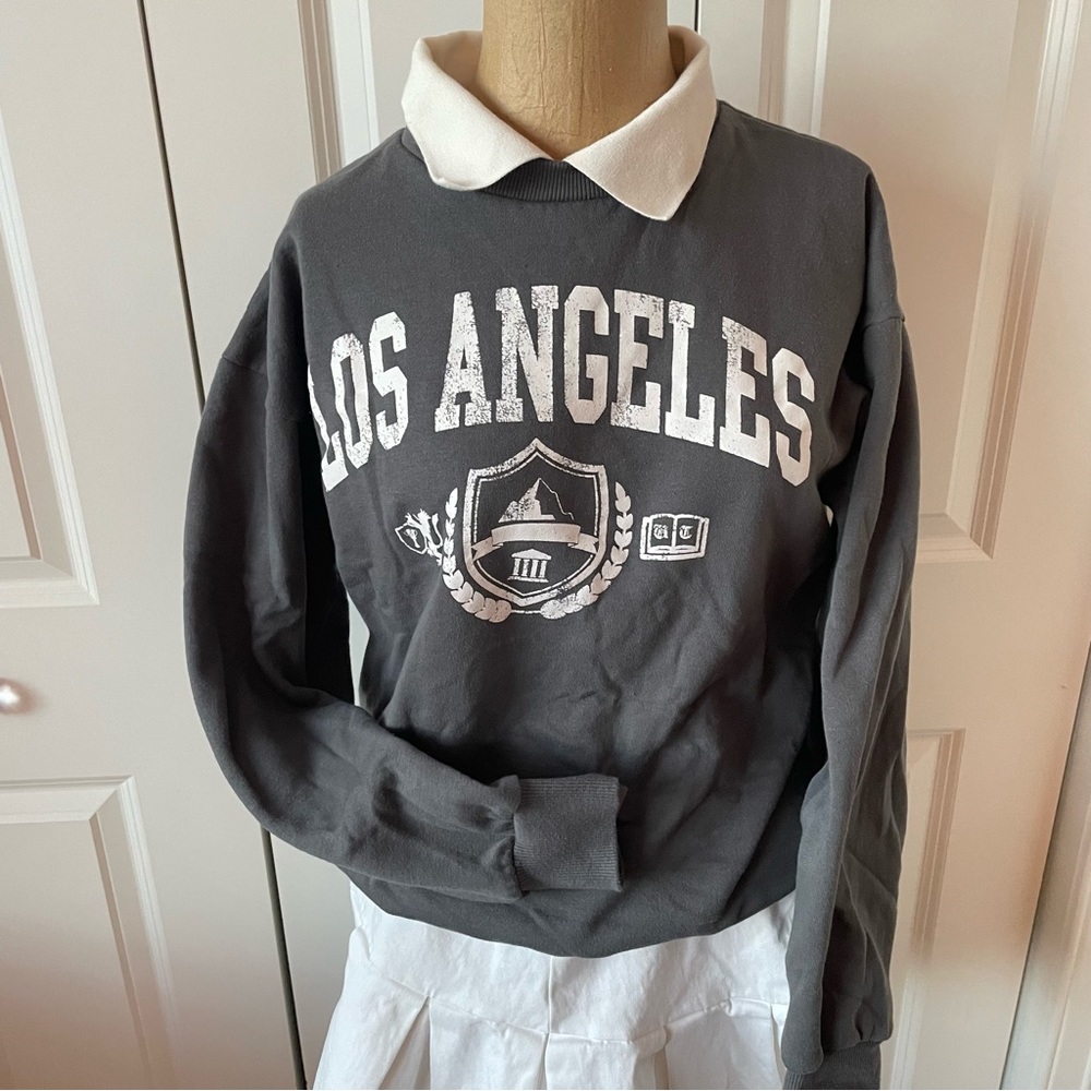 Adorable oversized City collared Sweatshirt-Tilly’s